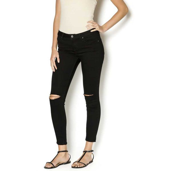 Slim-Fit Stretch Ladies Denim Pants For Women