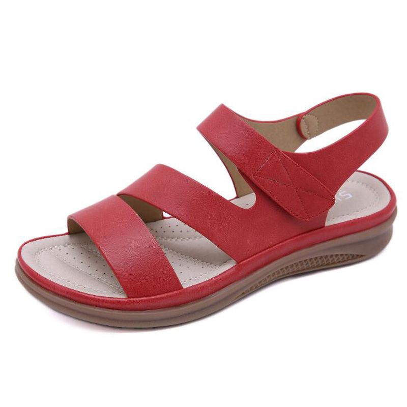 Summer shoes women retro women's beach sandals round head slope comfortable lightweight sandals women's casual shoes hy710
