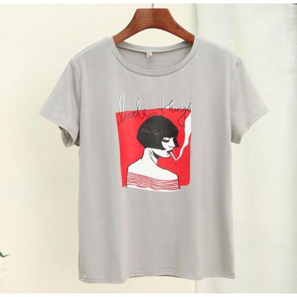 Korean Fashion White Short Sleeve T-Shirt Female Xiachun Dress Students Loose Korean Version Of Ulzzang Top Shirt Blouse