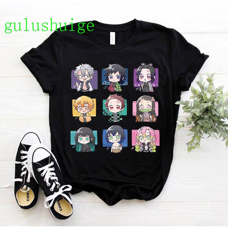 Kimetsu No Yaiba Funny Cartoon T Shirt Men UniDemon Slayer Harajuku T-shirt Demon Blame Anime Tshirt Graphic Top Tees Male