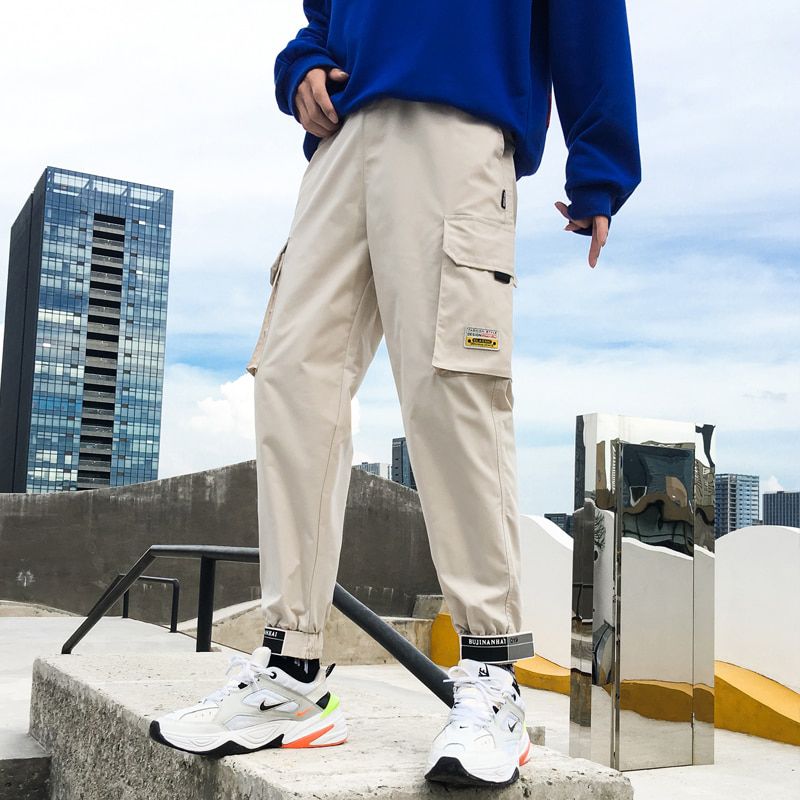 Streetwear Mens Hip Hop Jogging Pants Casual Men Trousers Big Size Loose Sweatpants Male New Multi Pocket Harem Pants