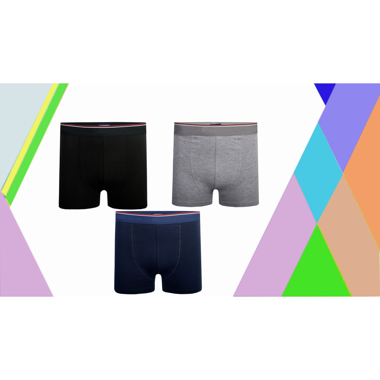 Premium Lycra Underwear Boxers  for Men 3 Piece Box