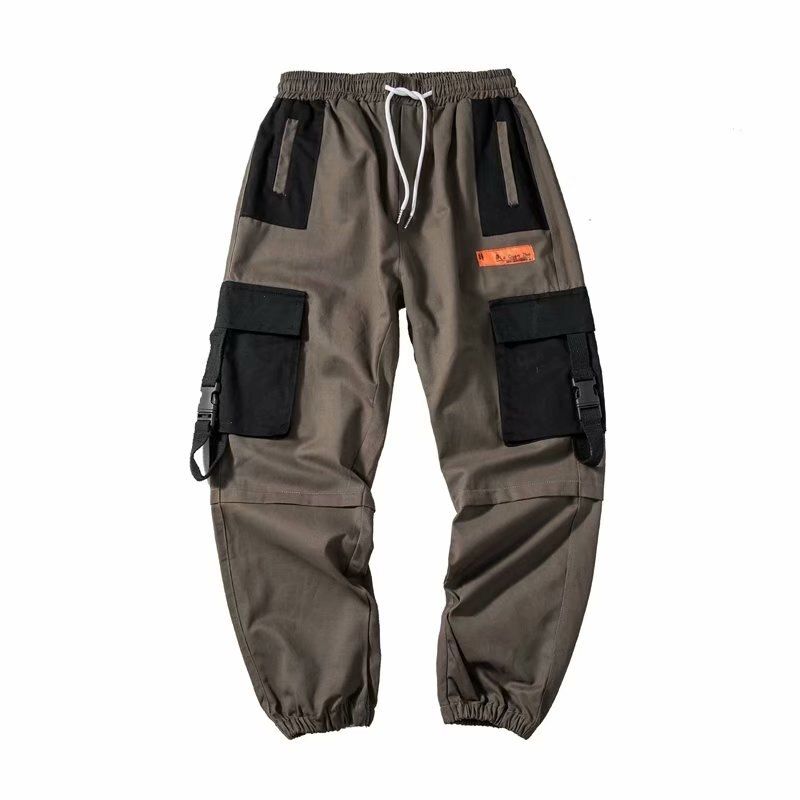 Fashion Streetwear Harajuku New Men's Cargo Pants Casual Mens Pants -Hop Jogging Sports Pure Cotton Men's Long Trousers