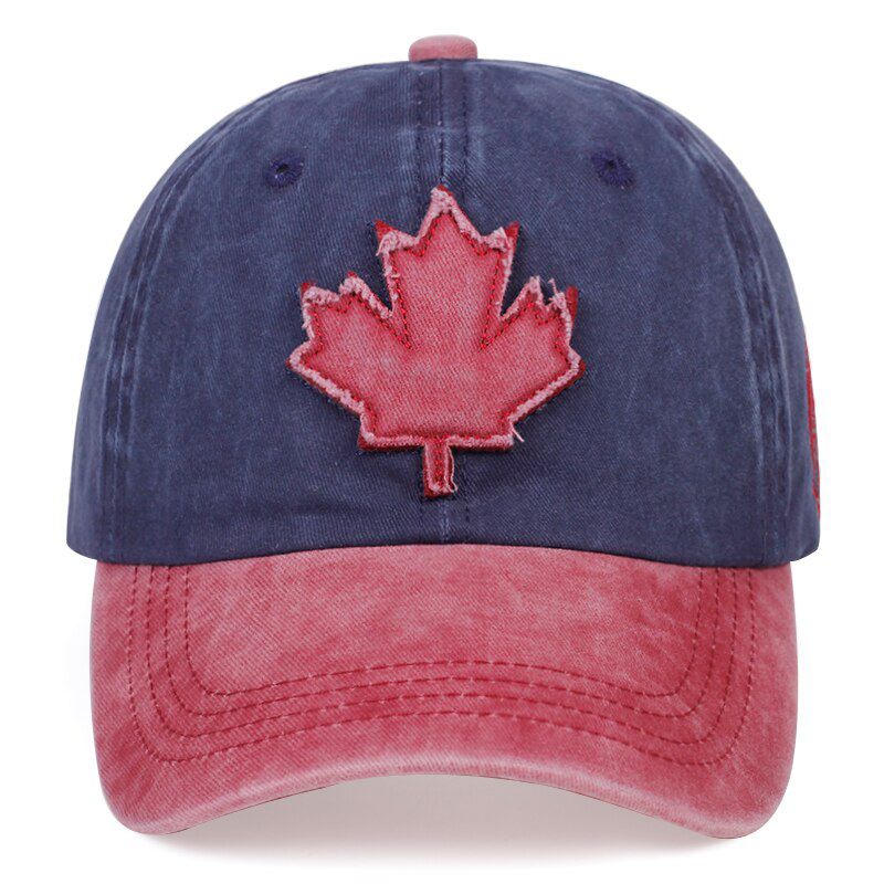 2020 Maple Leaf Patch Baseball Couple Universal Splicing Dad hats Summer Outdoor Wild Casual Hat Fashion Truck Caps