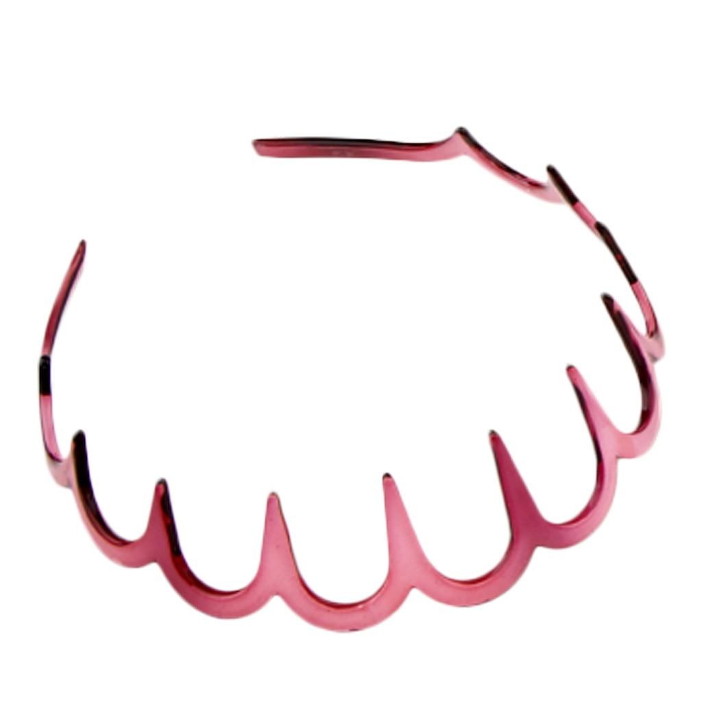 【ALLGOOD】Plastic Wave Alice Band Hair Head Comb Headband Gripper Teeth Girls Ladies