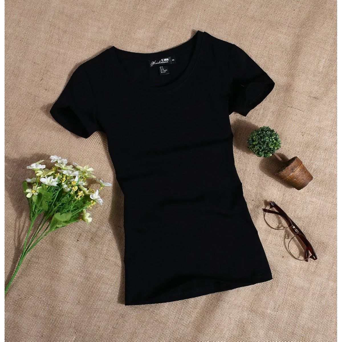 MRMT 2021 Women's T Shirt Women Short Sleeved Slim Solid Color Womens Simple Tee T-Shirt For Female Tshirt