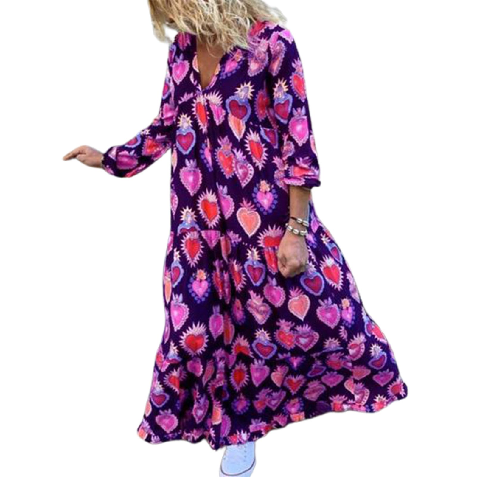 Casual Dress Comforle Flower Print Female Dress