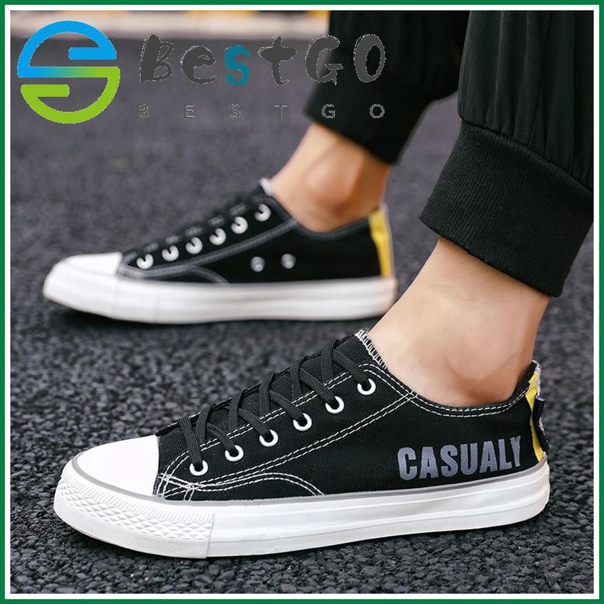 Canvas shoes men summer new trend old Beijing cloth shoes white shoes Korean board shoes wild casual tide shoes