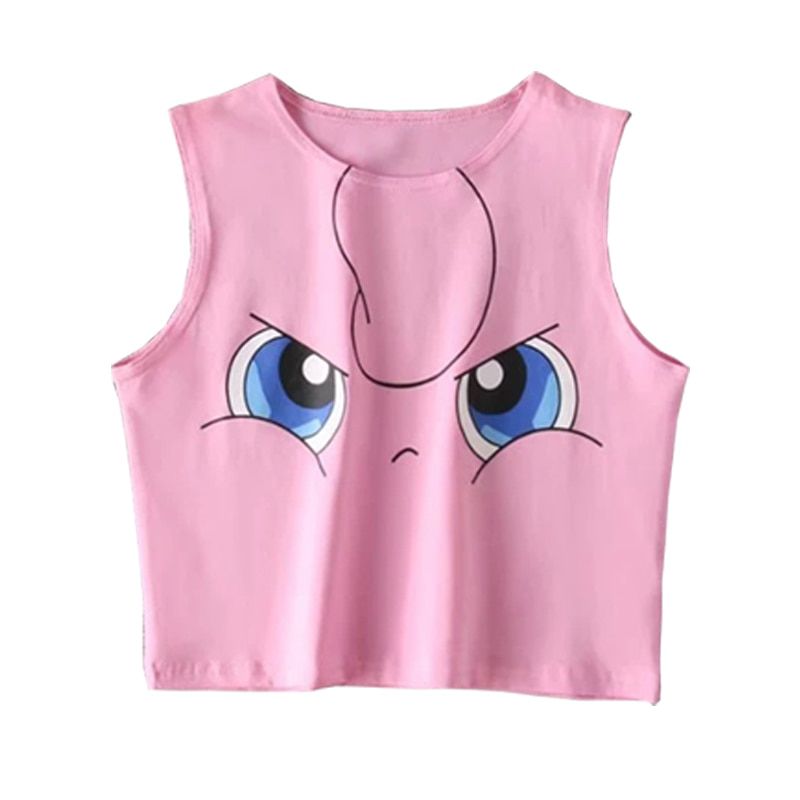 sleeveless vest for female women's Tank top shorts women Monsters Crop Top