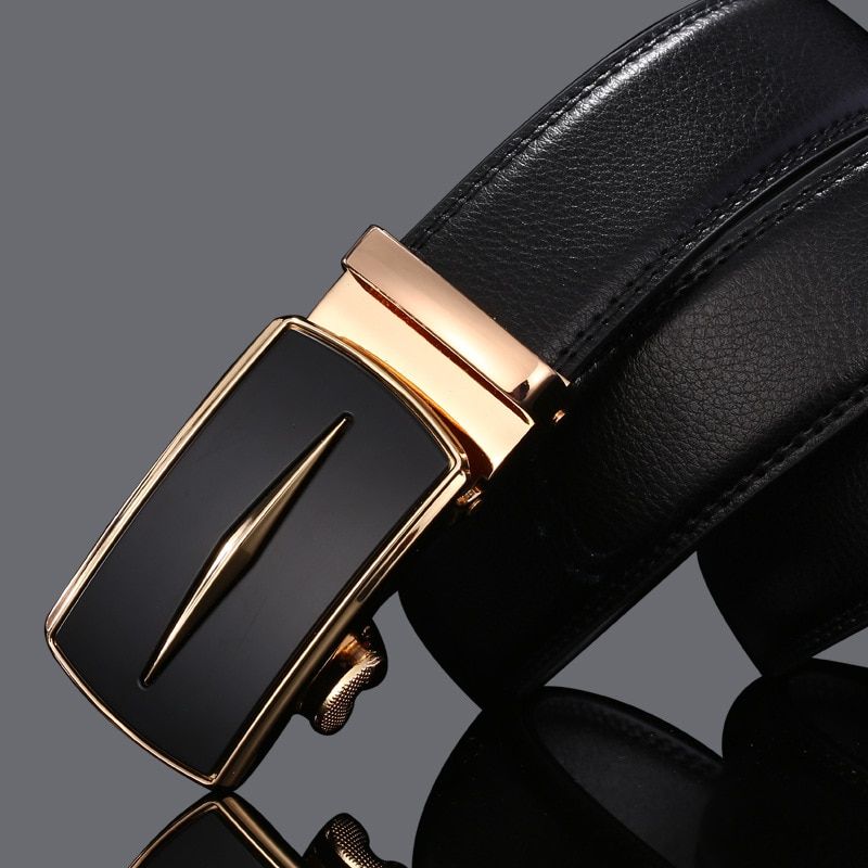 Mens Business Style Belt Designer Leather Strap Male Belt Automatic Buckle Belts For Men Top Quality Girdle Belts For Jeans