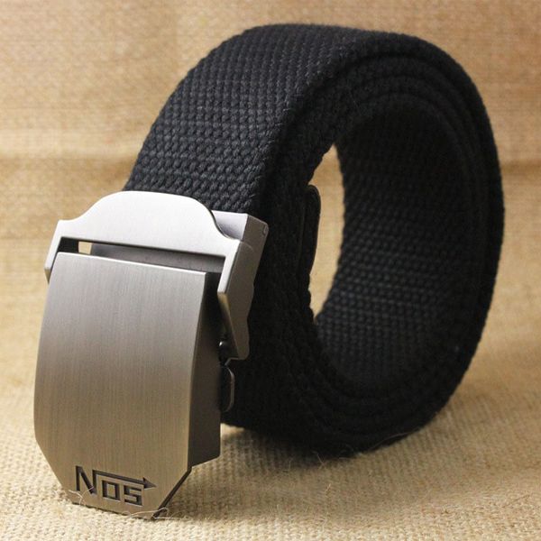 Best YBT Unisex Canvas Belt Alloy Automatic Buckle Belt Tactical Top Quality 4 mm Thick 3.8 cm Wide Casual Outdoor Unisex Belt