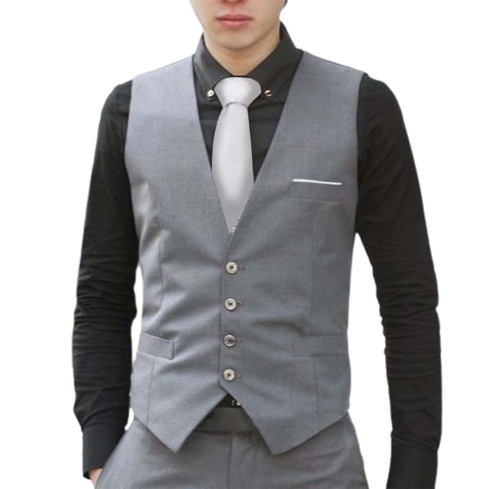 Sunnyheart Autumn Waistcoat Business Great Stitching Male Vest For Men