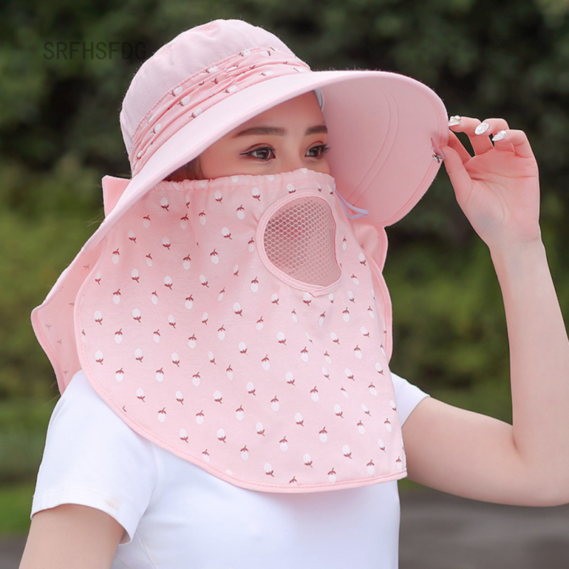 【BestGO】Hat Female SunshaSummer Sun Hat Female New Wild Cover Face Big Brim Tea Hat