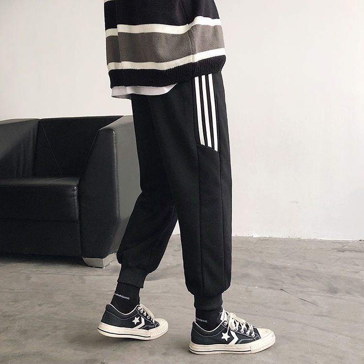 New Men Korean Loose Sweatpants Casual Track Pants Trend Trousers Handsome Fashion Jogging Fitness Sports Pants