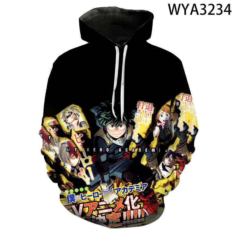 My Hero Academia Boku No Hero Academia Hoodies 3D Printed Men Women Children Sweatshirts Boy Girl Streetwear Pullover Tops