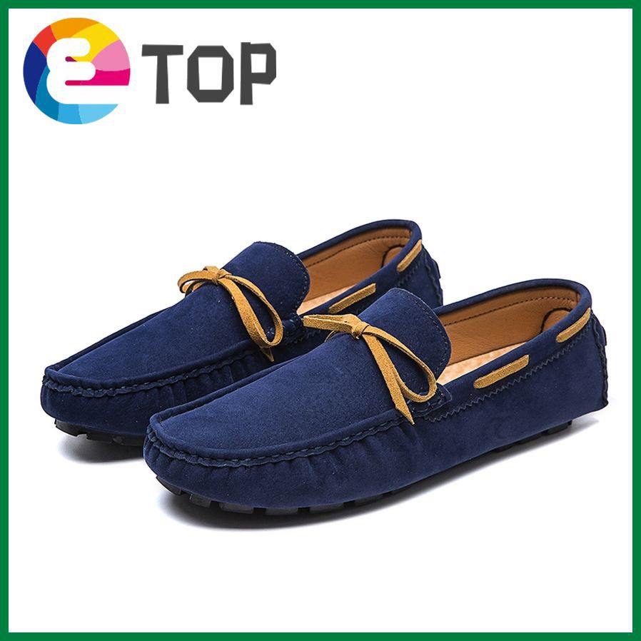 Plus Size 47 48 Men‘s Fashion Tassel Suede Loafers Casual Driving Shoes Slip-on Leather Shoes For Men Kasut Lelaki