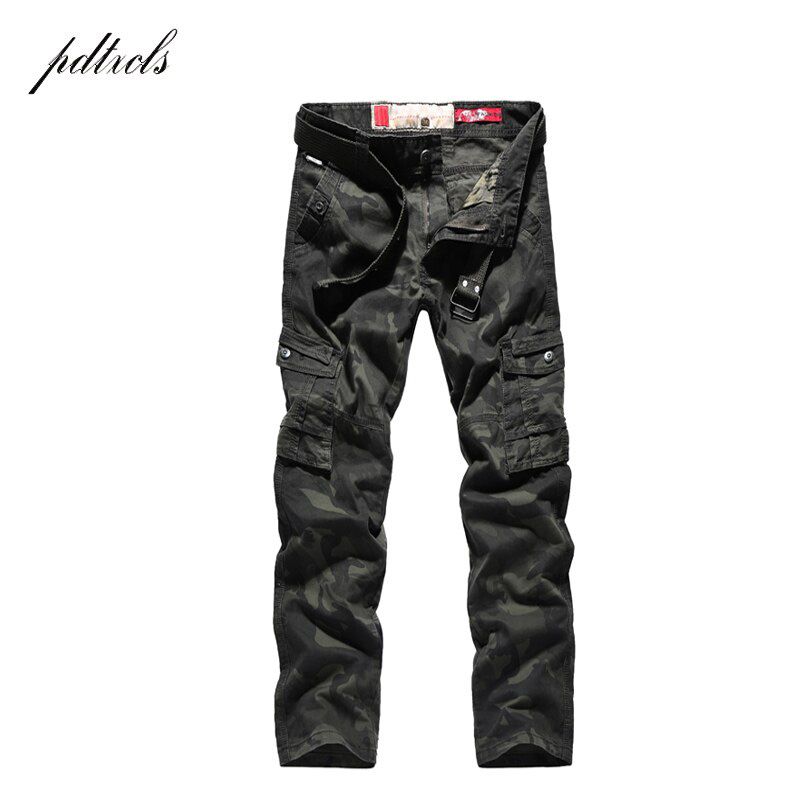PDTXCLS  Spring New Cargo Pants Men Cotton  Trousers Men Work Mens Trousers Overalls Pantalon Homme Verion