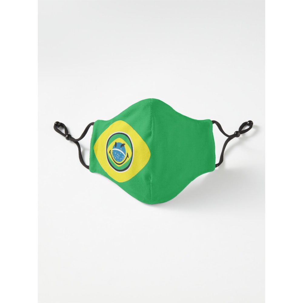 Brazil Football Club FIFA Football Lovers  Six Layer Face Mask For Men And Women Gaming Mask With Adjustable Ear Loop And Digital Print Face Mask Graphics Print Anime Mask