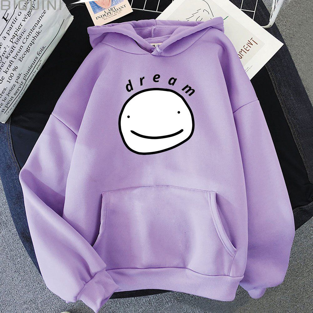Dream Smp Hoodie Anime Pullover Sweatshirts Unisex Streetwear Men Cotton Punk Clothes Spring/Winter Harajuku Women Wram Black 12