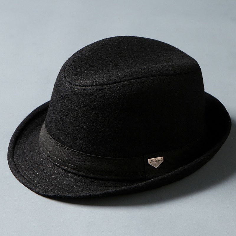 Retro Men's Wool Felt Hat Jazz Fedora Hat Spring Summer Autumn Winter Top hat Ladies Classic British Latest Hat Wholesale LM08