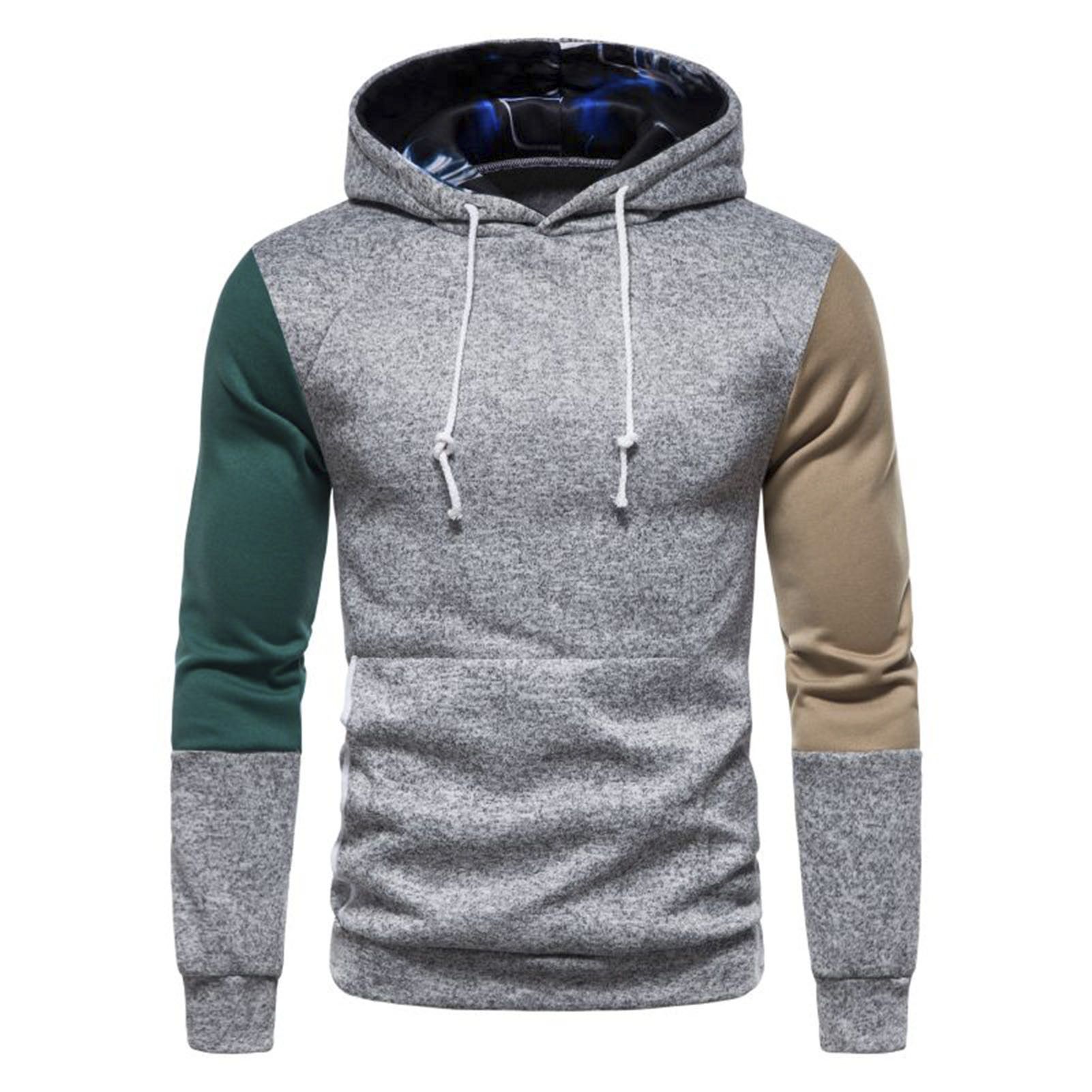 Student Hoodie Patchwork Fade-less Autumn Hoodie