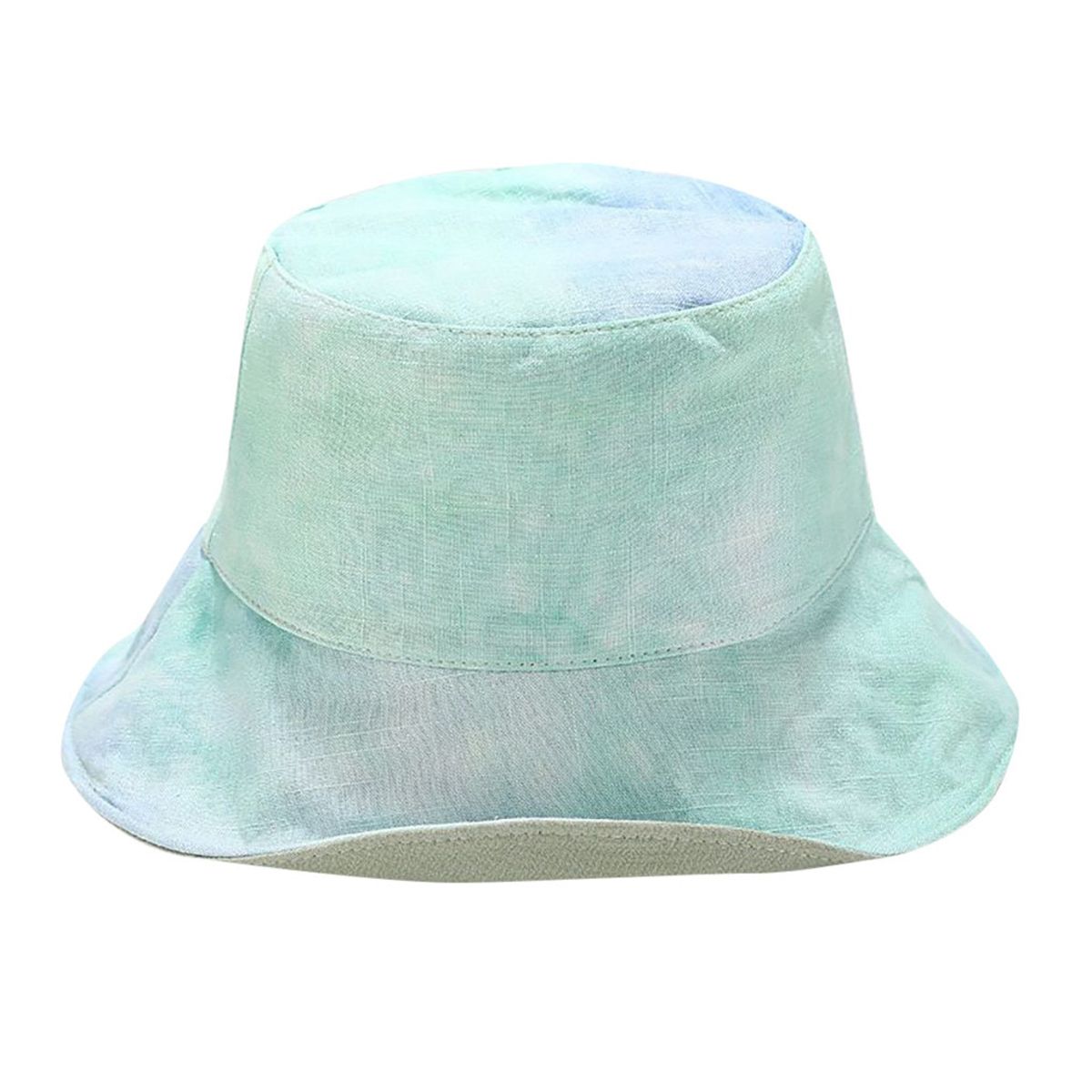 Bucket Summer Tie-dye Print Two-sided Foldable Travel Street Fisherman Hat Bucket Cap Bob chapeau Femme