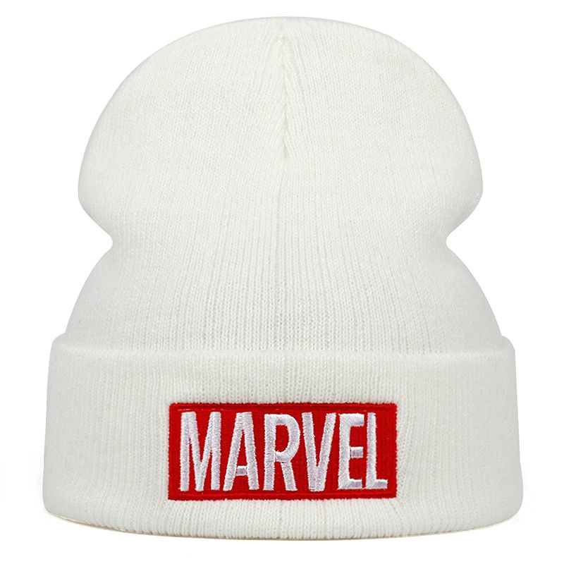 Disney Marvel Anime Cartoon beanies hat MARVEL Embroidered Knitted Hat Woolen Hats Winter Warm beanies Hat For Unisex gorras