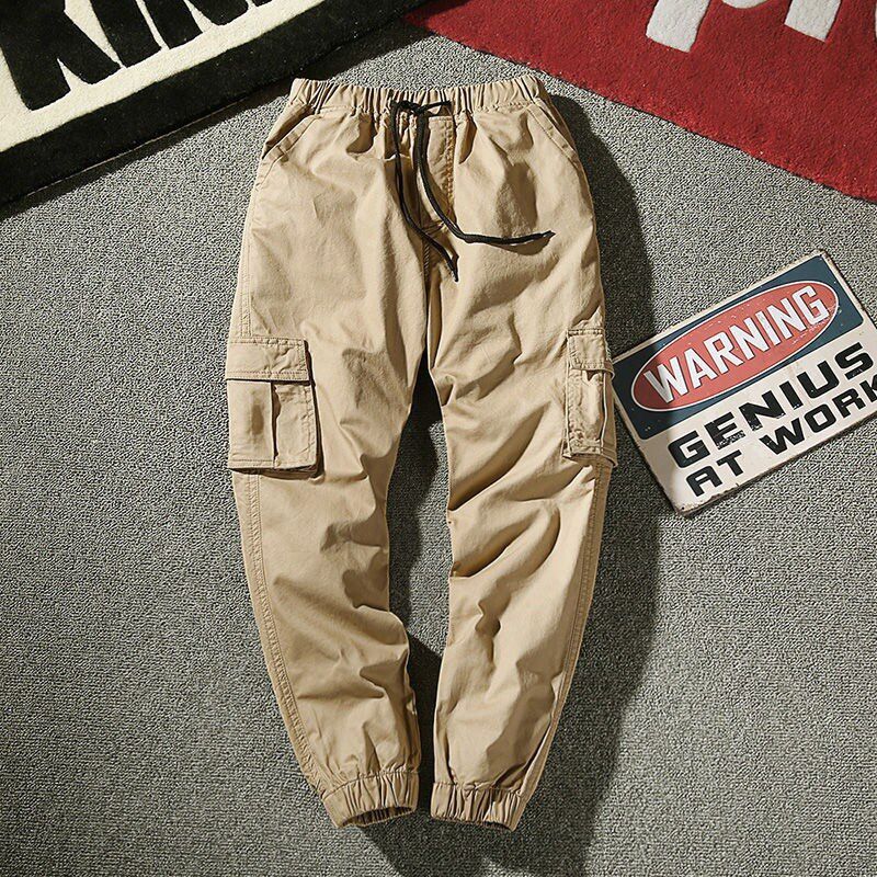 Joggers Cargo Pants Men Harem Pants Multi-Pocket Man Cotton Sweatpants Streetwear Casual Plus Size Trousers M-7XL