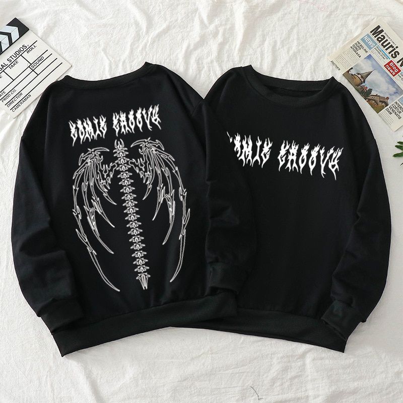 Harajuku Weirdo Graffiti Letter Printed Hoodies Men Lucky Me I See Ghosts Mens Hooded Sweatshirt Fleece Pullover Streetwear