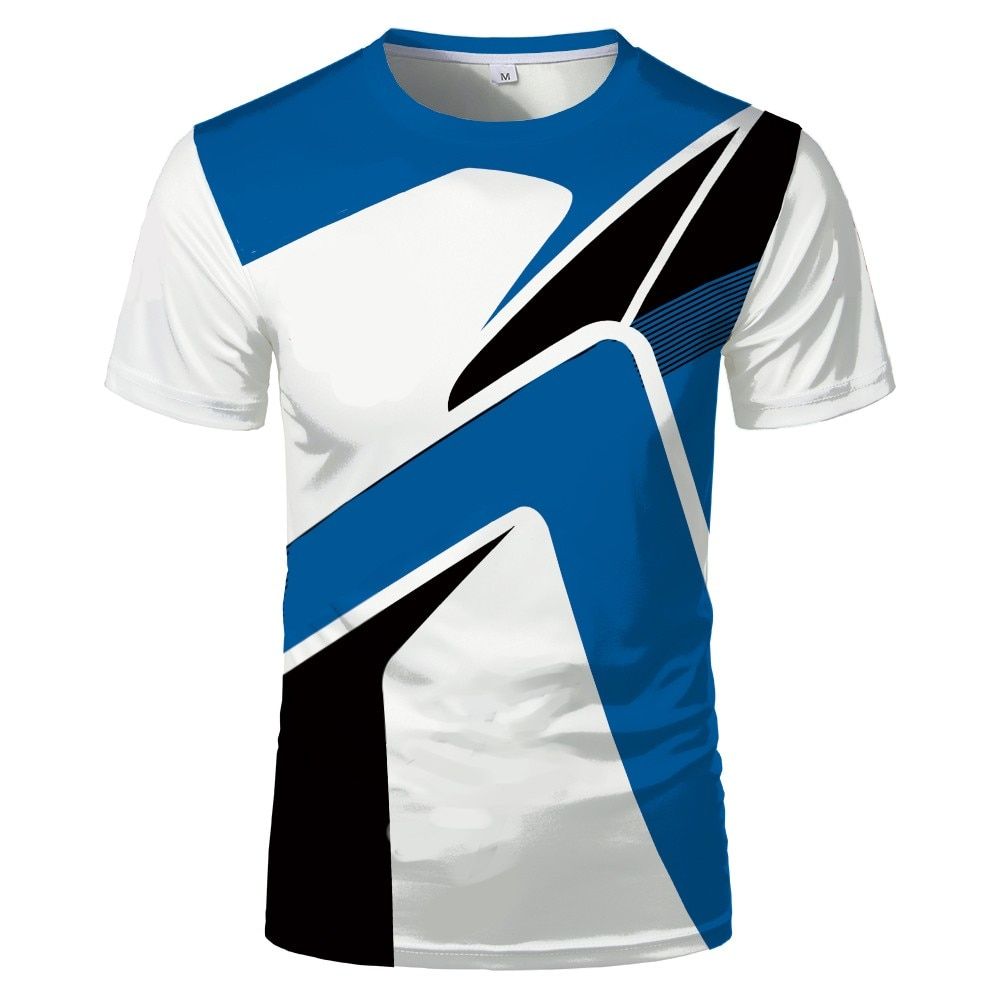 Online 3D sports Print T-shirt For Men Summer Fashion Breathable Explosion short sleeve t-shirts Trend Handsome tshirt
