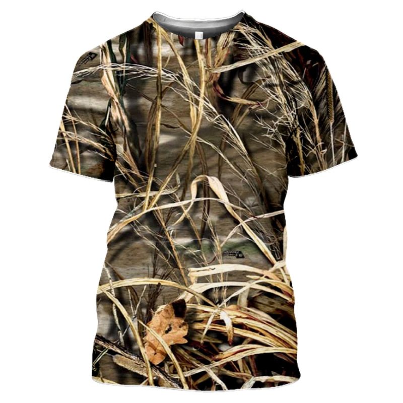3D Printed Men's T-shirt Men's And Women's Funny T-Shirt Homme Fashion Forest Leaves Short Sleeve Hop T-Shirt Couple H