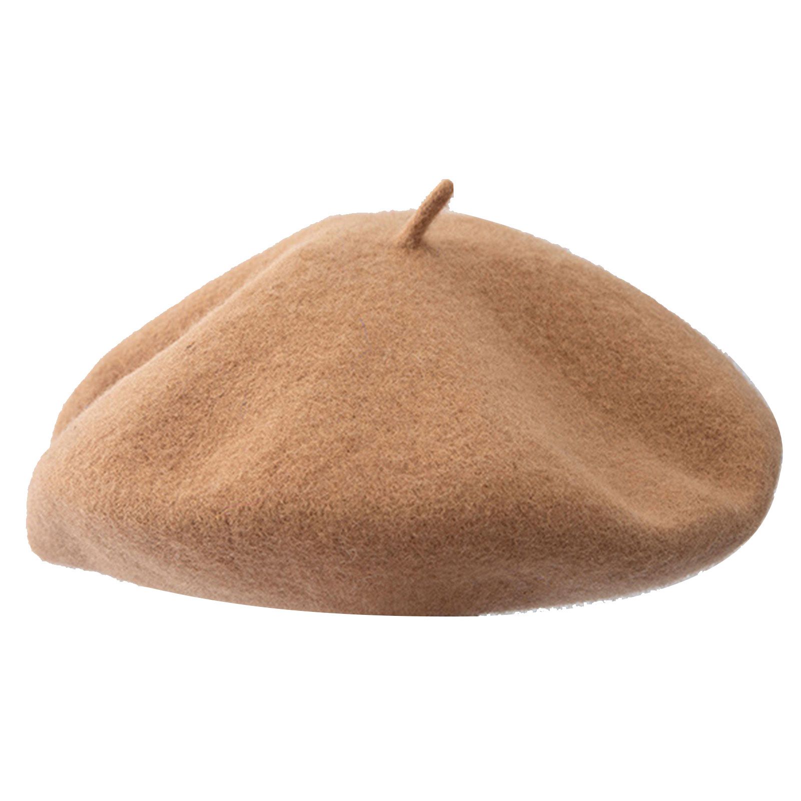 Vintage Women Girl Autumn Winter Solid Color Warm Woolen Beret Hat Cap Gift