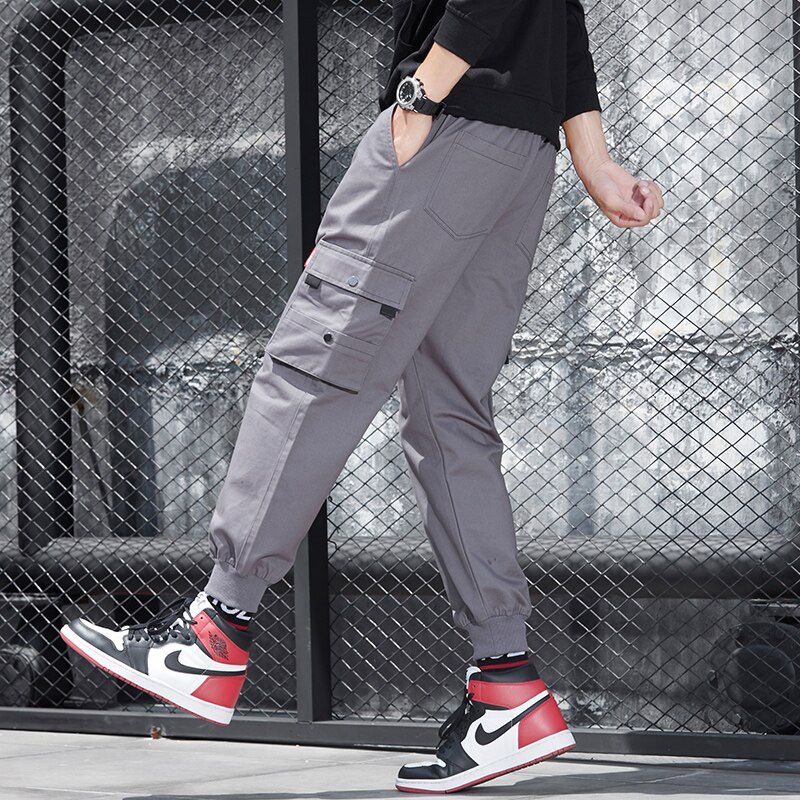 CHAIFENKO Brand Mens Joggers Pants Cargo Pants Men Hop Skateboard Jogger Fashion Casual Beam Feet Pant Men M-8XL