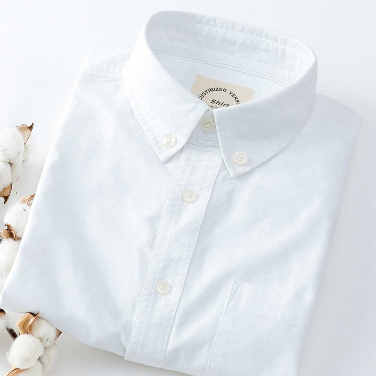 New Stylish Trendy Cotton Oxford Long Sleeve Formal Shirt For Men