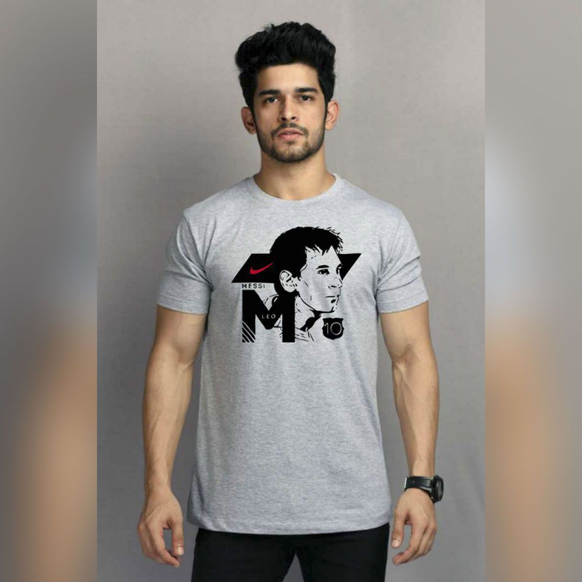 Messi Printed Slim fit Half sleeve t-shirt.