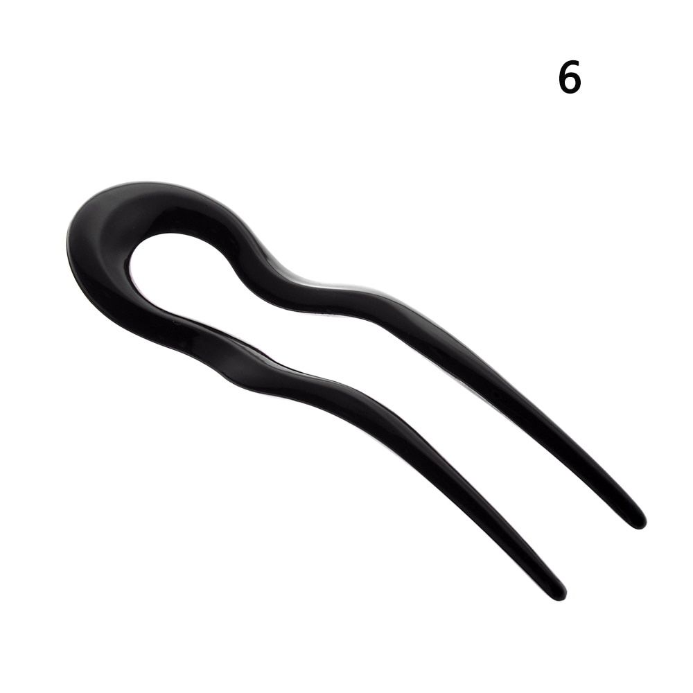 New U Shaped Hairpin French Style Hair Stick Shell Hair Pin Metal Hair Pin Fork Sticks Pins Women Girls Hair Styling Accessories