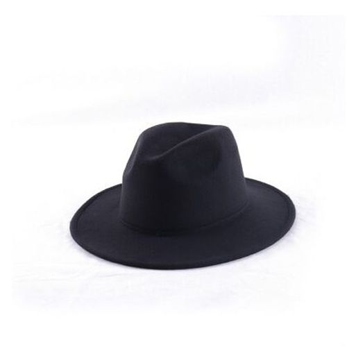 Autumn Winter Wool Jazz Hat Women Men Felt Snap Brim Hats Trilby Ladies Vintage Wool Panama Fedora ClocCap