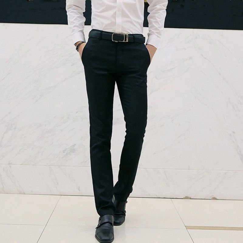 Suit Pants Men Dress Pants Men Business Trousers Man 2022 Fashion Male Straight Pants Solid Fit Smart Classic Trousers