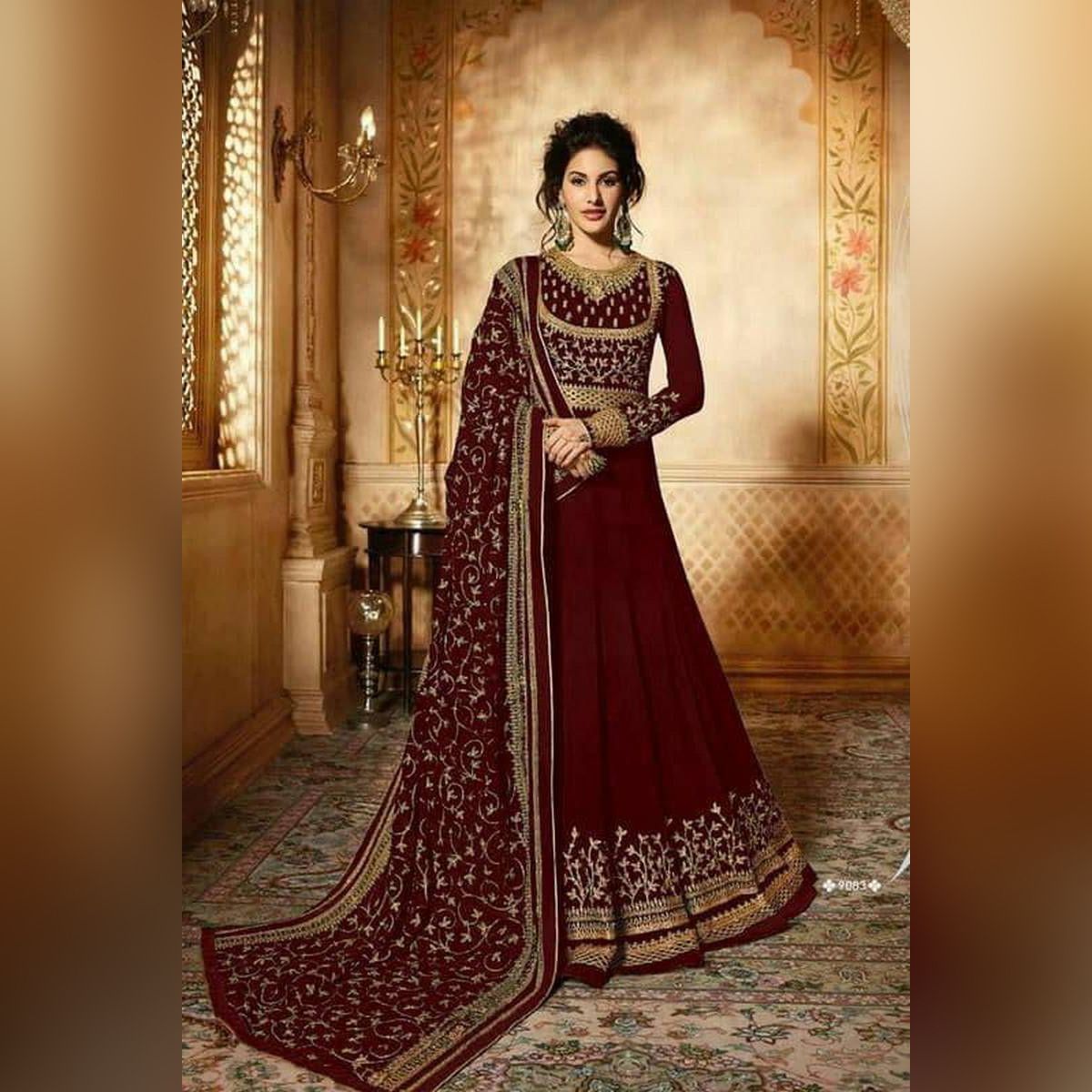 Georgette Long Stylish Lehenga For Women