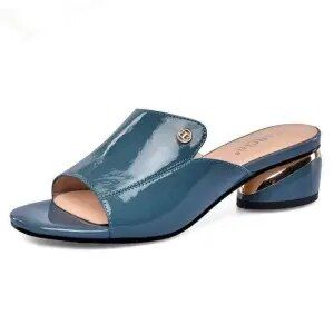 fish mouth plus size women's shoes sandals women's outer wear thick heel women's shoes soft Female shoes