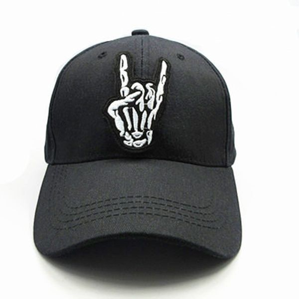 skull gesture embroidery cotton Casquette Baseball Cap hip-hop cap Adjustable Snapback Hats for kids women