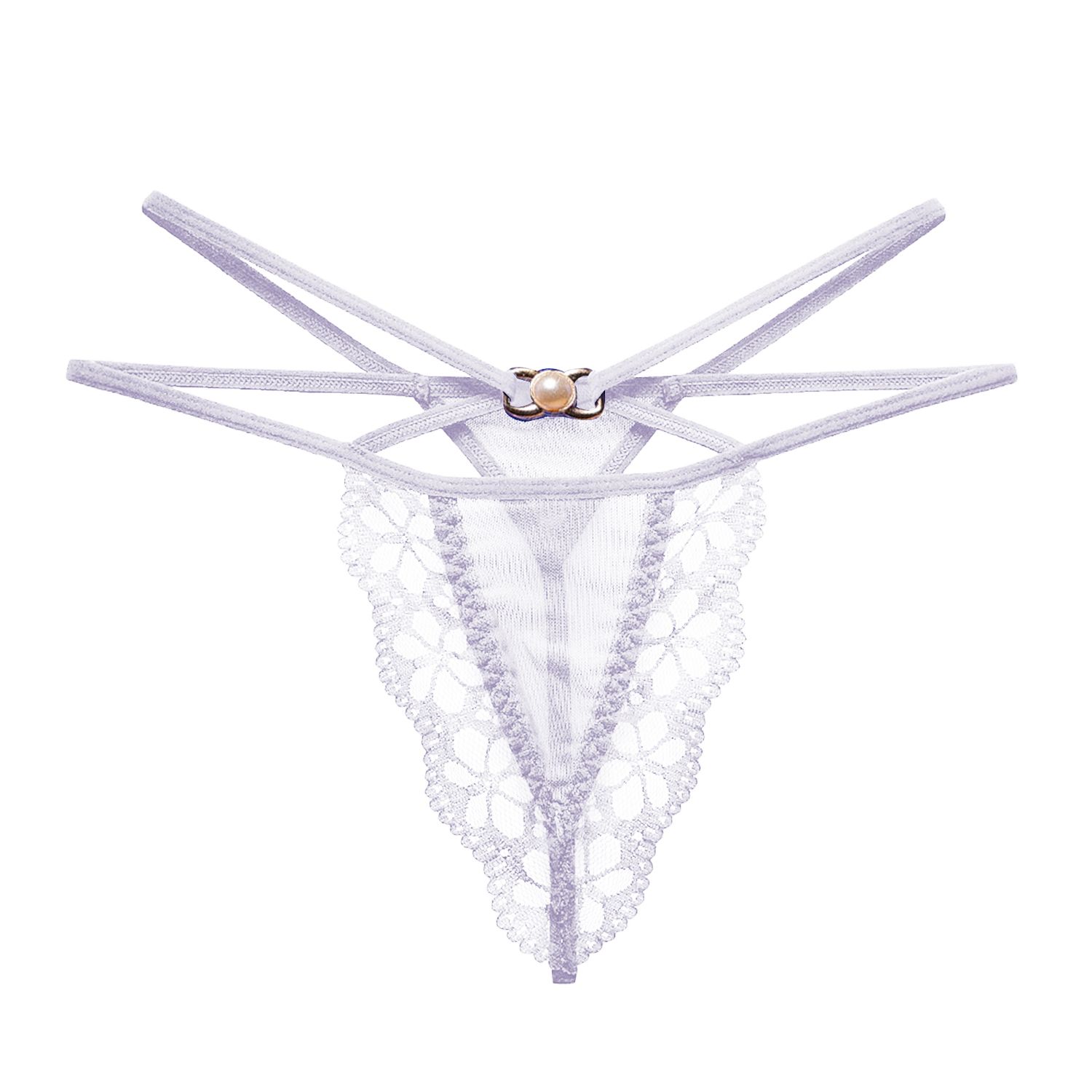 Underwear Hollow Elastic Jewelry Decoration Hollow Lace See-through G-String Thong for Honeymoon