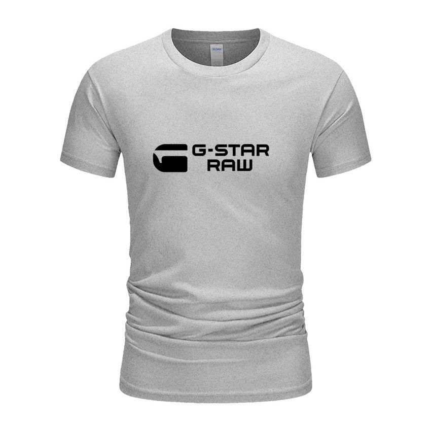 Men's short-sleeved T-shirt new cotton Tops & Tees tide brand summer high-end light luxury top Men's Clothing
