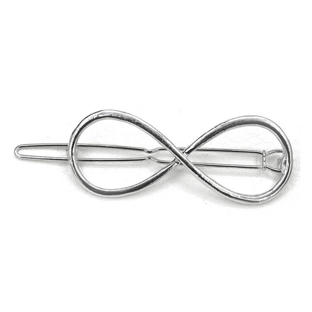 【BestGO】Fashion Women Hair Clip Positive Infinity Gold Barrette Hairpin Charm Headband