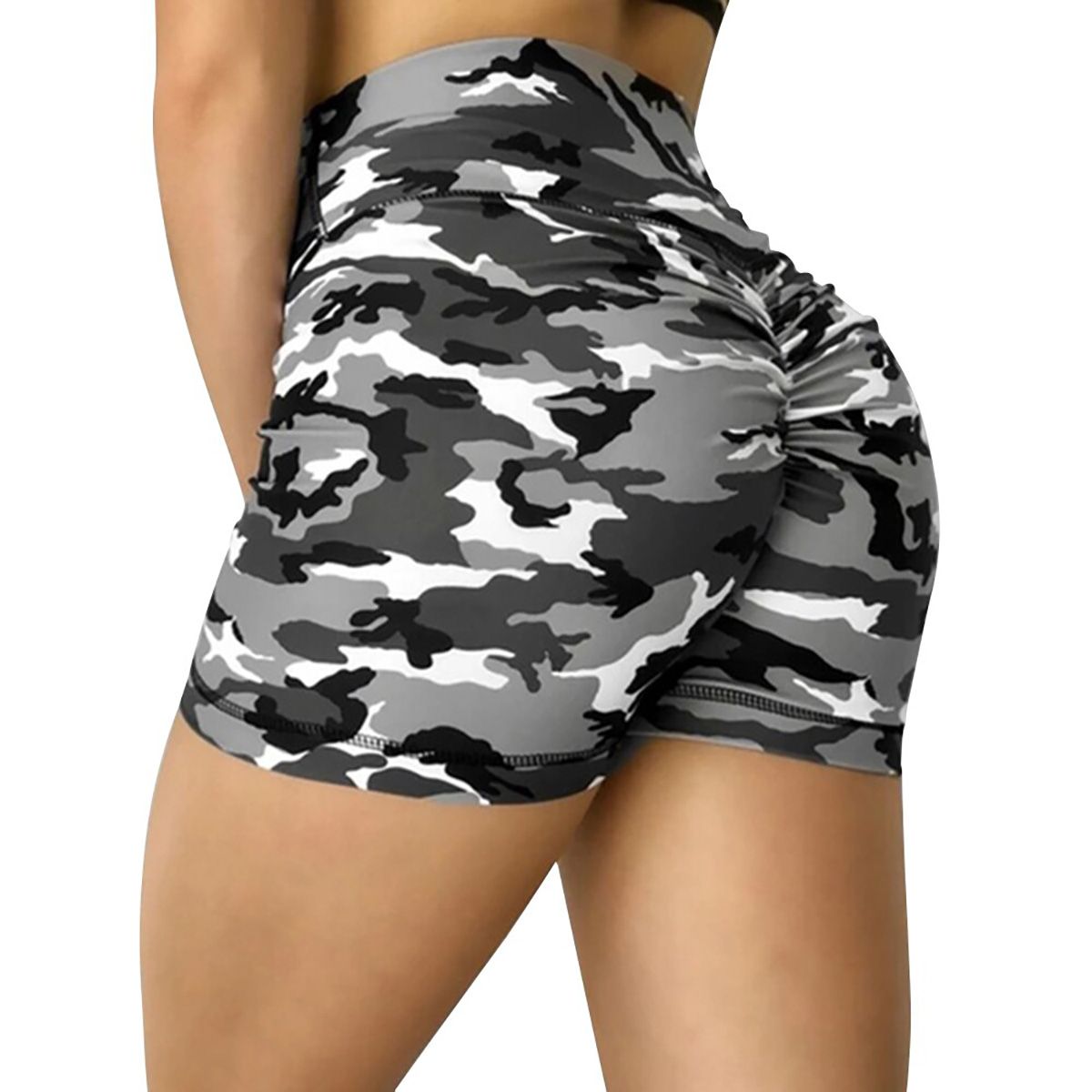 Women Yoga Sport Running Shorts Leggings Camo Stretch Trouser Yoga shorts Running Short Fitness Clothes Jogging Workout Shorts