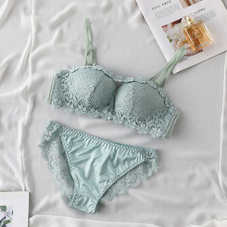 Bra and Panty for Women Premium Quality Modern Bra Panty Set Floral Push Up Bra Panty Set for Women
