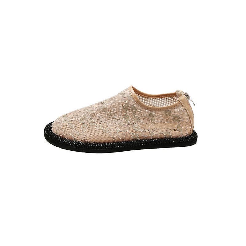 Korea Style Open Heels Slipper Girls Slip Sandal Flat Shoes Women Canvas Shoes Sneakers for Women Teenagers Fashion Slippers  040104