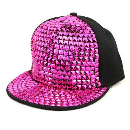 Bling Sequins Baseball Cap Hip Caps Street Flat Sunscreen Hat For Women Men Design Adjustable Snapback Caps