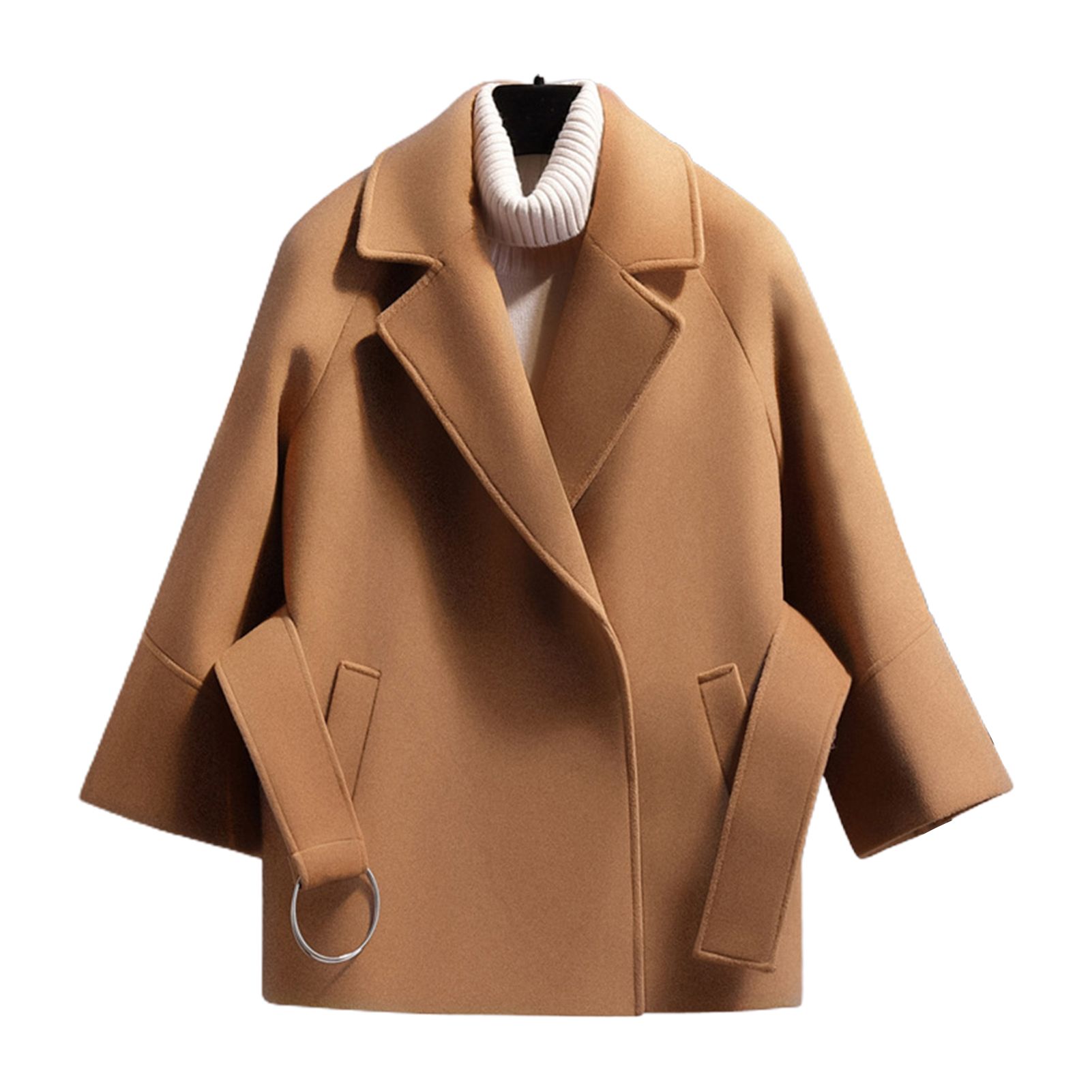 Women Coat Elegant Warm Loose Lady Jacket