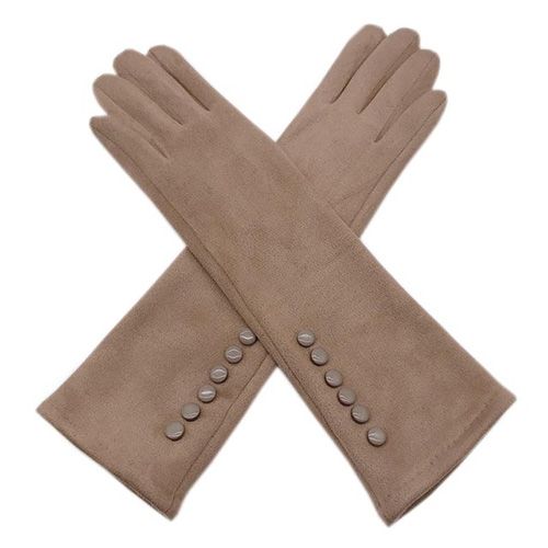Touch Screen Winter Gloves Ladies Gloves Suede Long 28/38/48CM Arm Thick Fashion Winter Gloves For Women Touch Screen